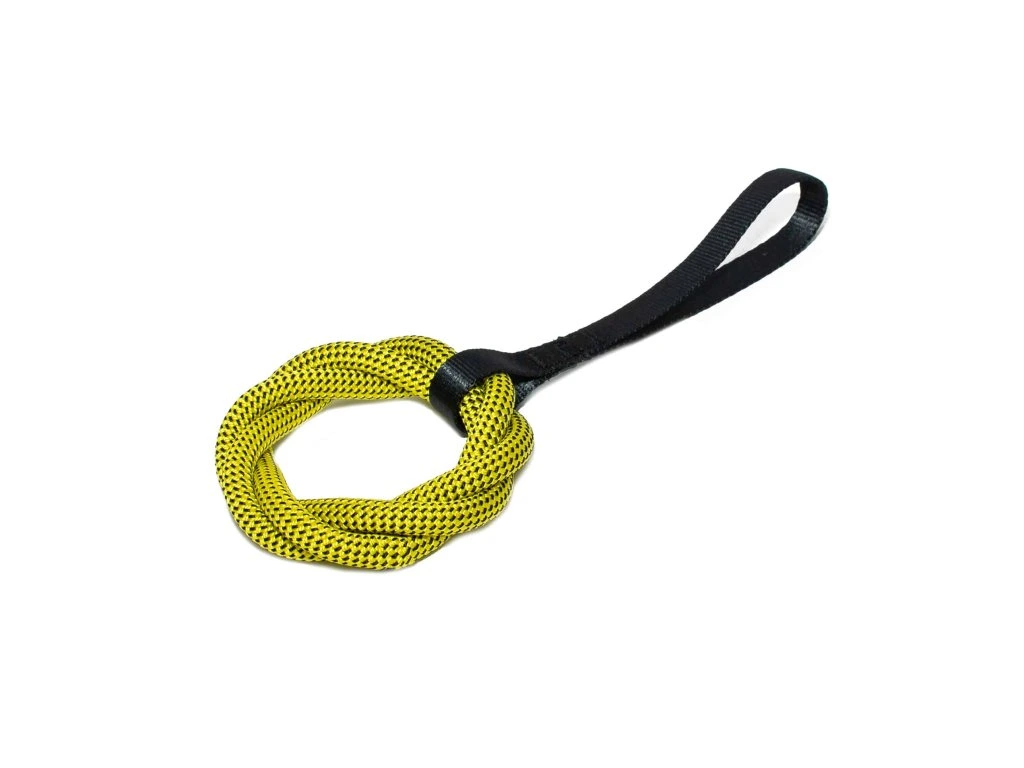 Tamer  Werpring | Trek- en Apporteerring | Small | Geel met  Zwart