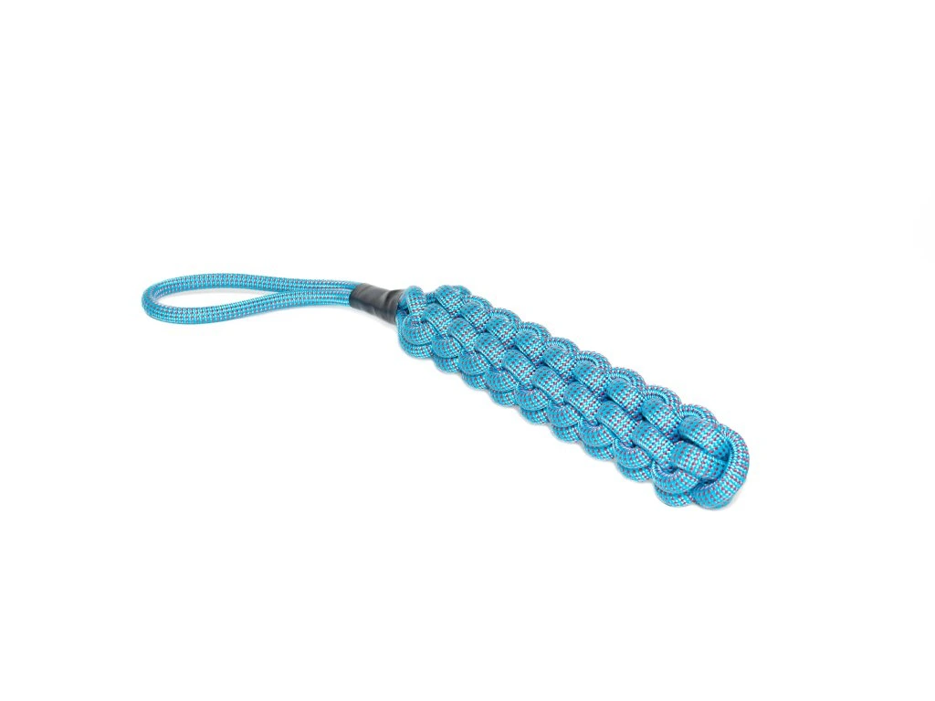Tamer Trainings- & Speeltouw voor honden  | Medium | Licht blauw met Rood