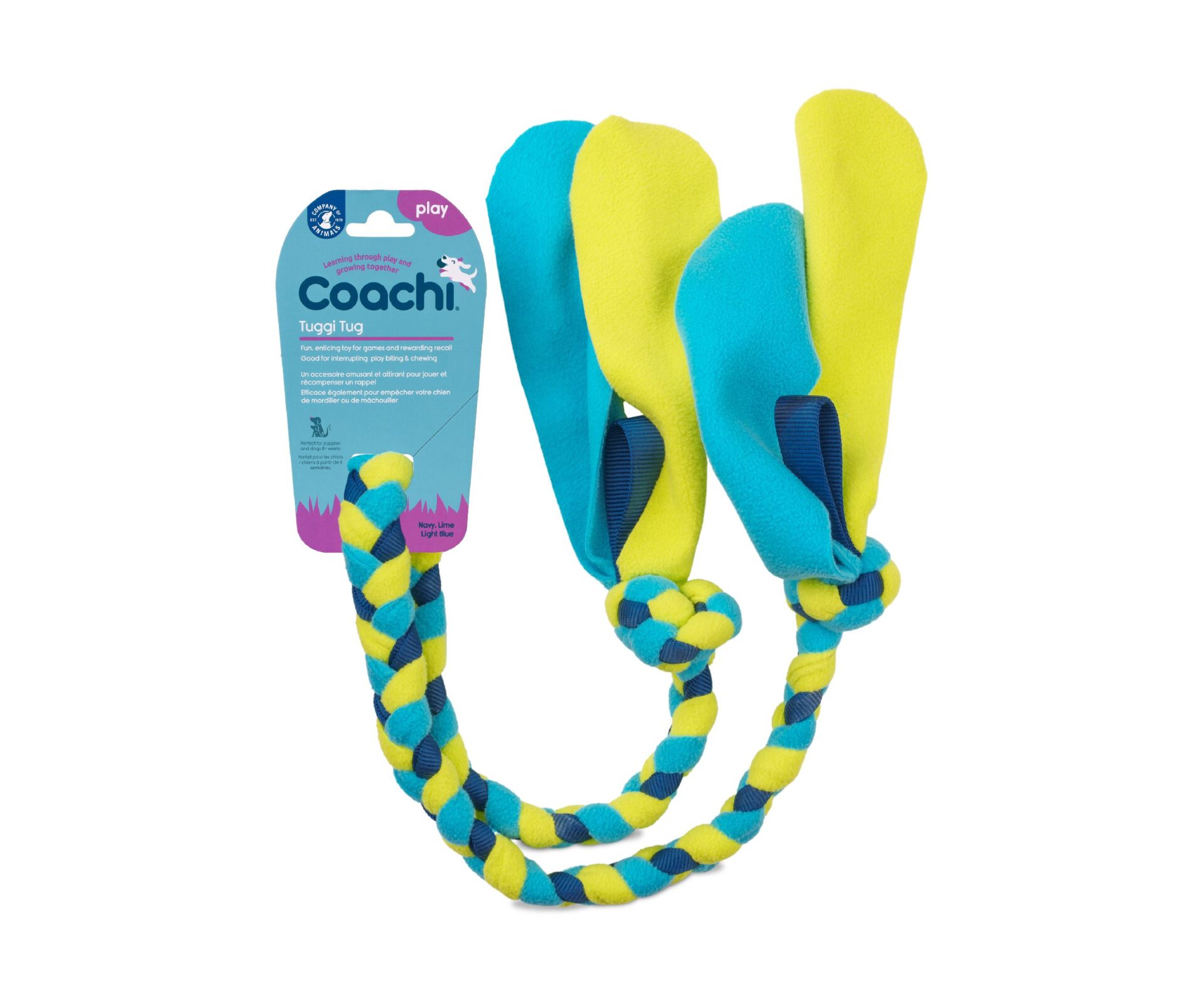 Coachi Tuggi Tug - Navy,Lime, Light blue - Marineblauw, Limoen, Lichtblauw