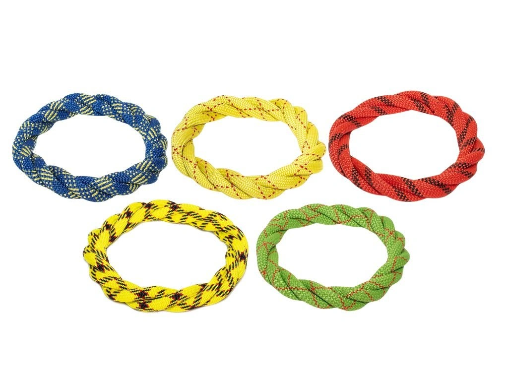 Tamer Werpring | Trek- en Apporteerring | Large | Geel en Rood