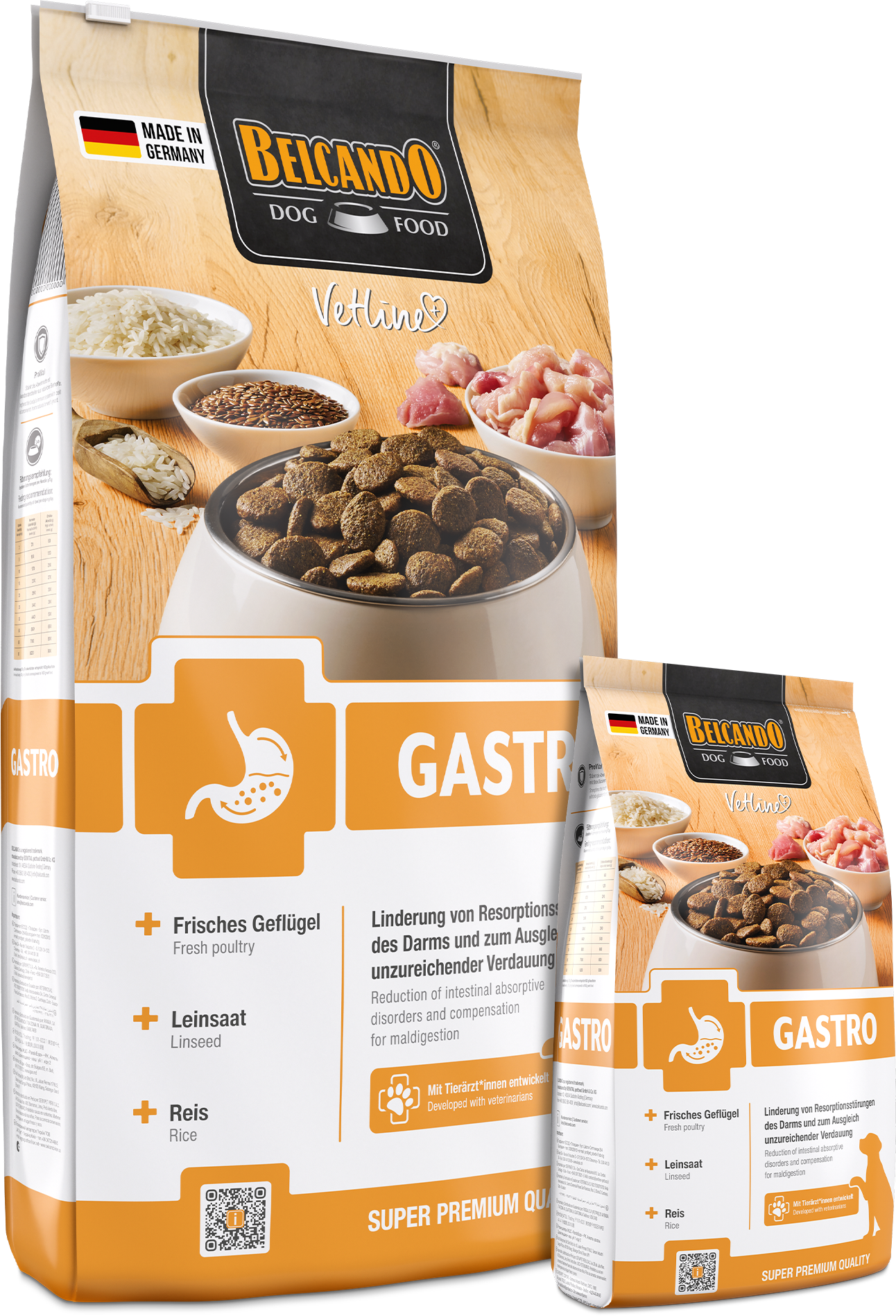 Belcando Vetline Gastro - bij: maag - darmaandoening -spijsverteringsklachten - droogvoer - 1,8 KG
