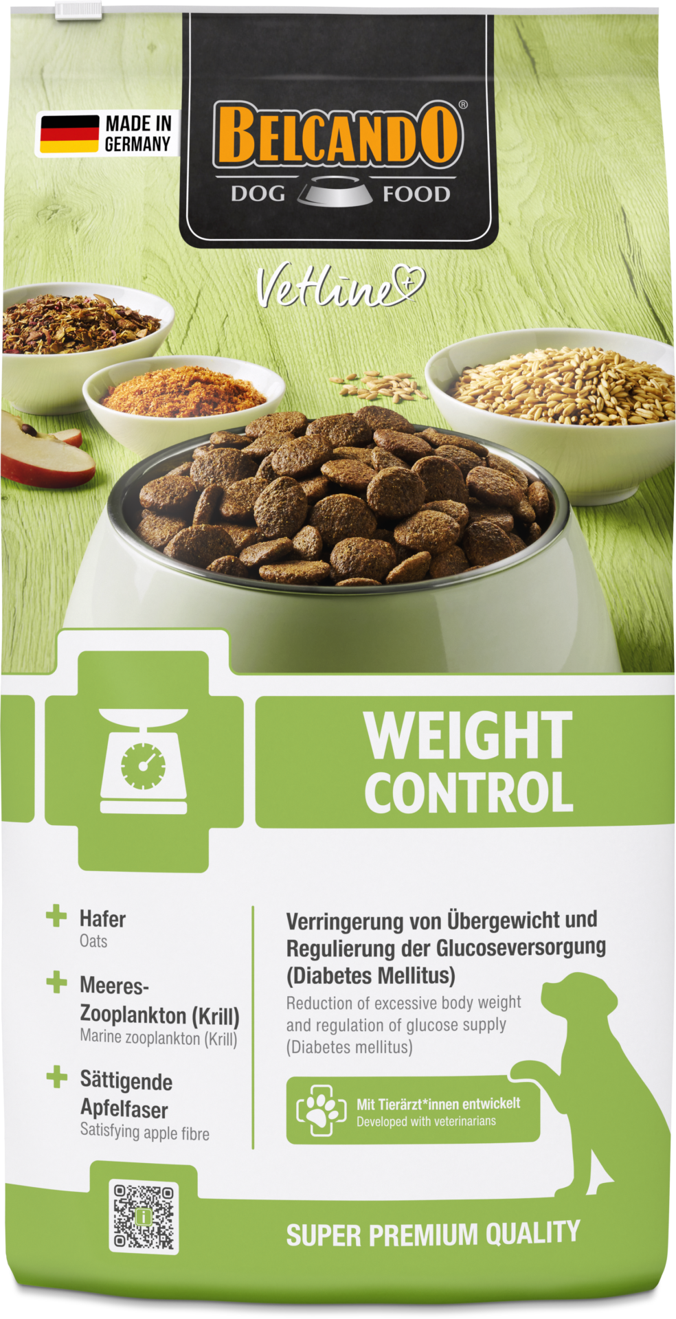 Belcando Vetline Weight Control - bij overgewicht  en Diabetes mellitus - droogvoer